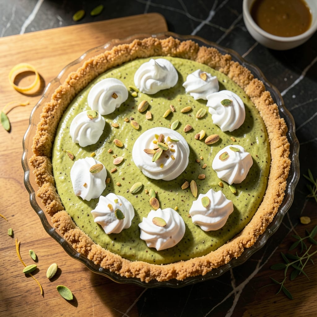 Pistachio Pie Recipe No Bake: Nutty Layers with Creamy Dreaminess Pistachio Pie Recipe No Bake: Nutty Layers with Creamy Dreaminess