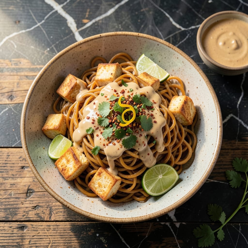 Peanut Pad Thai Recipe Vegan: Tangy Tamarind Noodles With Crunch Peanut Pad Thai Recipe Vegan: Tangy Tamarind Noodles With Crunch