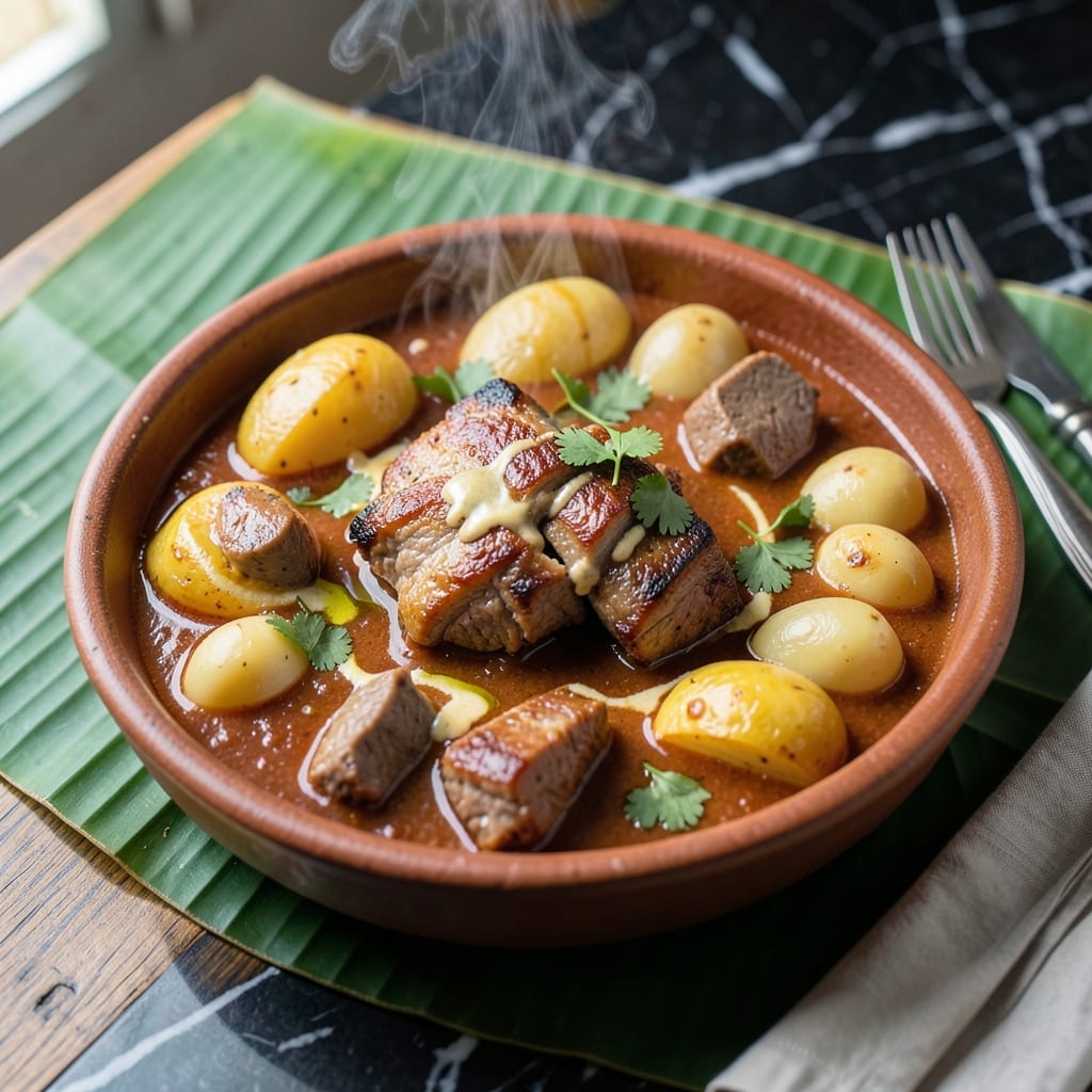 Pork Pochero Recipe Ilonggo Style: Hearty Stew With Plantains and Peanut Sauce Pork Pochero Recipe Ilonggo Style: Hearty Stew With Plantains and Peanut Sauce