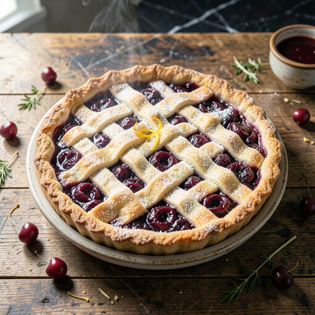 Cherry Pie Recipe Using Frozen Cherries: Flaky Crust With Tart-Sweet Filling Cherry Pie Recipe Using Frozen Cherries: Flaky Crust With Tart-Sweet Filling