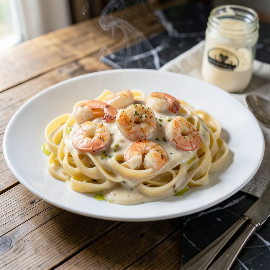Easy Shrimp Alfredo Recipe With Jar Sauce: 20-Minute Weeknight Elegance Easy Shrimp Alfredo Recipe With Jar Sauce: 20-Minute Weeknight Elegance