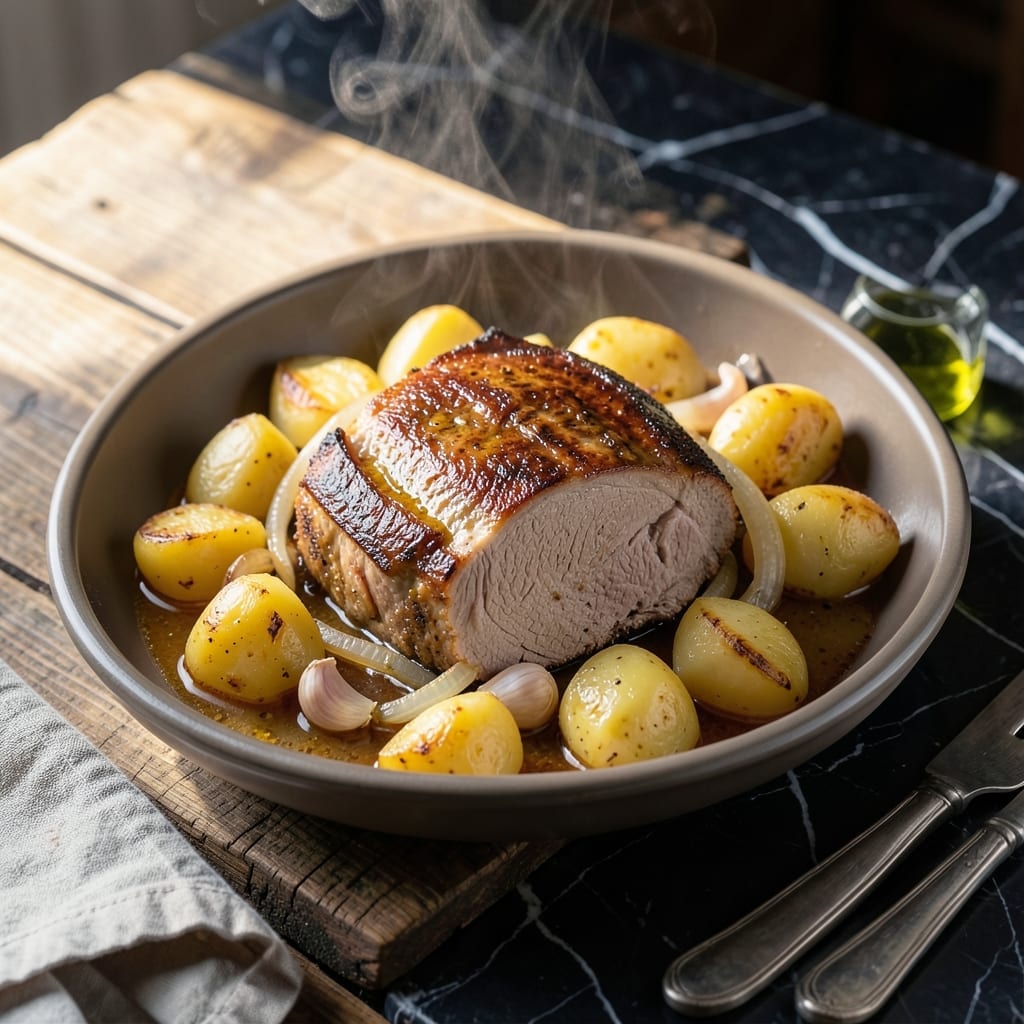 Pork Loin Roast Crock Pot Recipe Potatoes: Hands-Off Meal With Golden Spuds