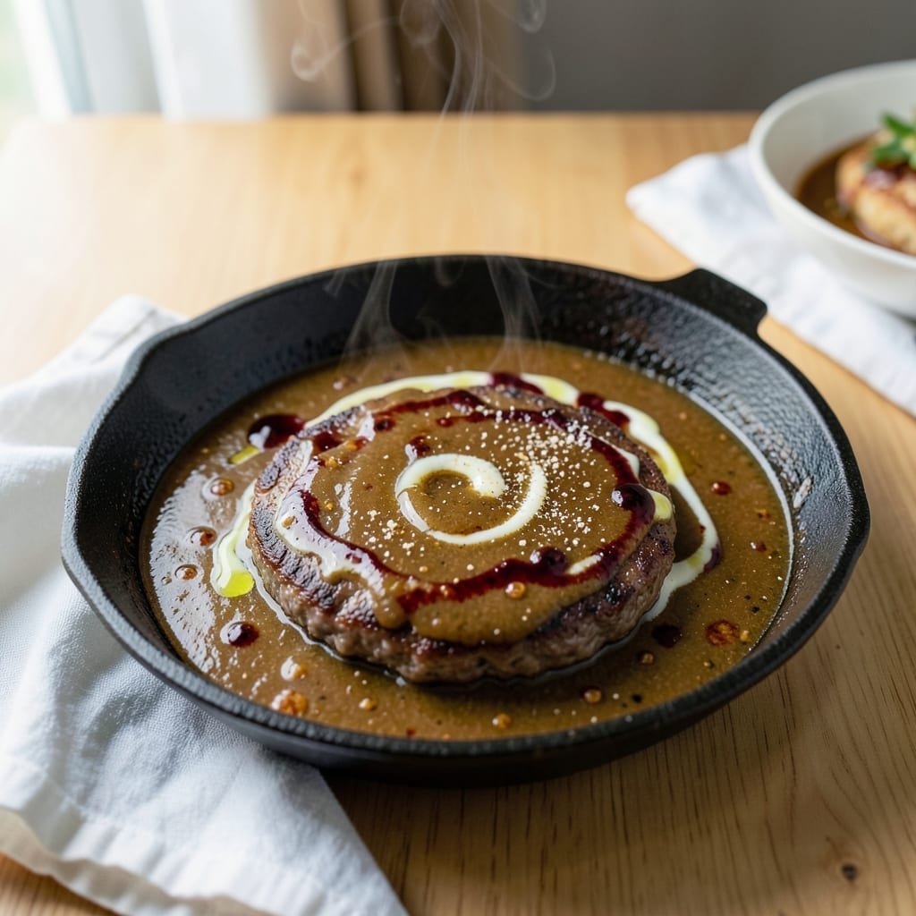Hamburger Gravy Recipe Without Milk: Rich Brown Sauce With Beef Drippings Hamburger Gravy Recipe Without Milk: Rich Brown Sauce With Beef Drippings