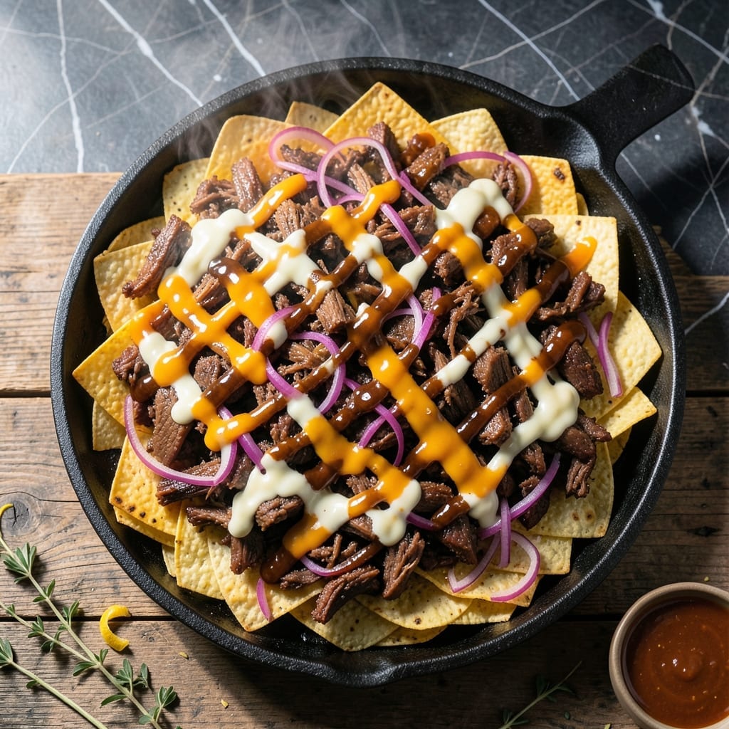 BBQ Nachos Recipe: Smoky Loaded Layers of Cheese and Crunch BBQ Nachos Recipe: Smoky Loaded Layers of Cheese and Crunch