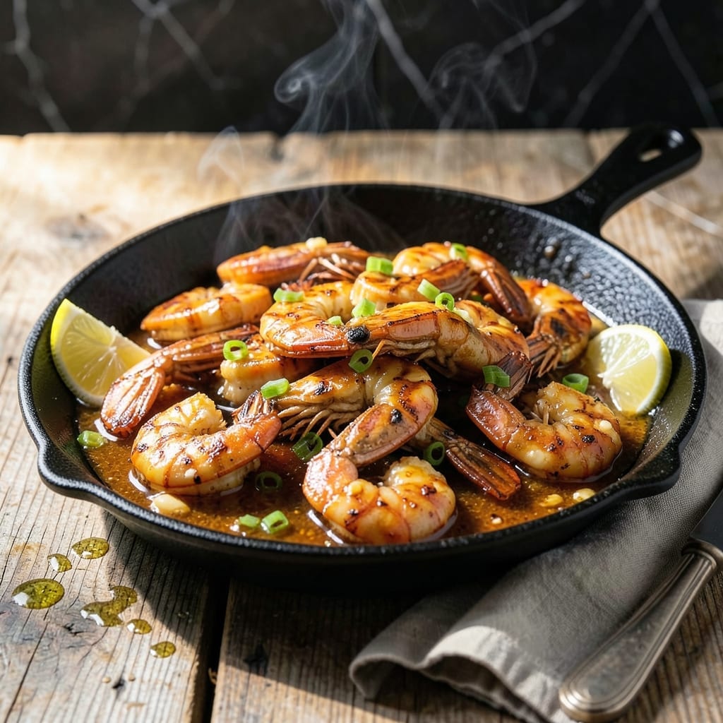 BBQ Shrimp Recipe New Orleans Style: Spicy Butter-Garlic Sauce With Crusty Bread BBQ Shrimp Recipe New Orleans Style: Spicy Butter-Garlic Sauce With Crusty Bread
