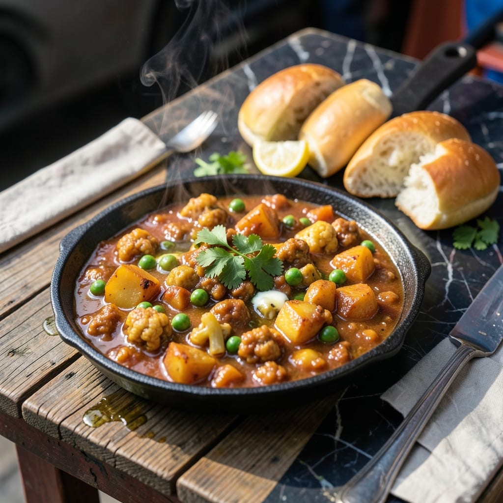 Pav Bhaji Recipe Street Food: Mumbai-Style Spiced Vegetable Medley