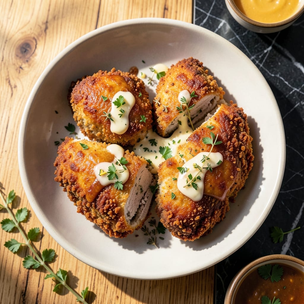 Chicken Kiev Recipe Air Fryer: Crispy Golden Shell with Garlic-Herb Butter Surprise