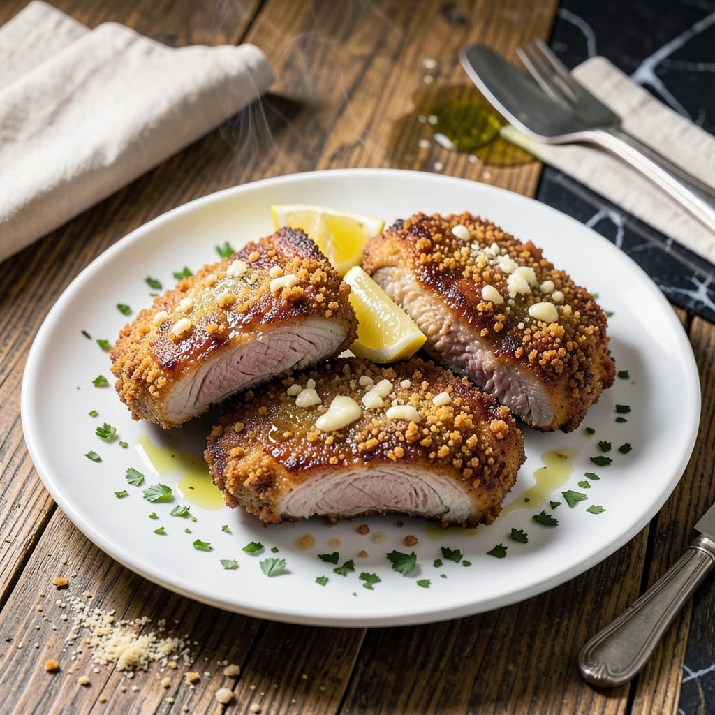 Pork Chop Air Fryer Recipe Parmesan: Crispy Breaded Cutlets With Cheesy Finish