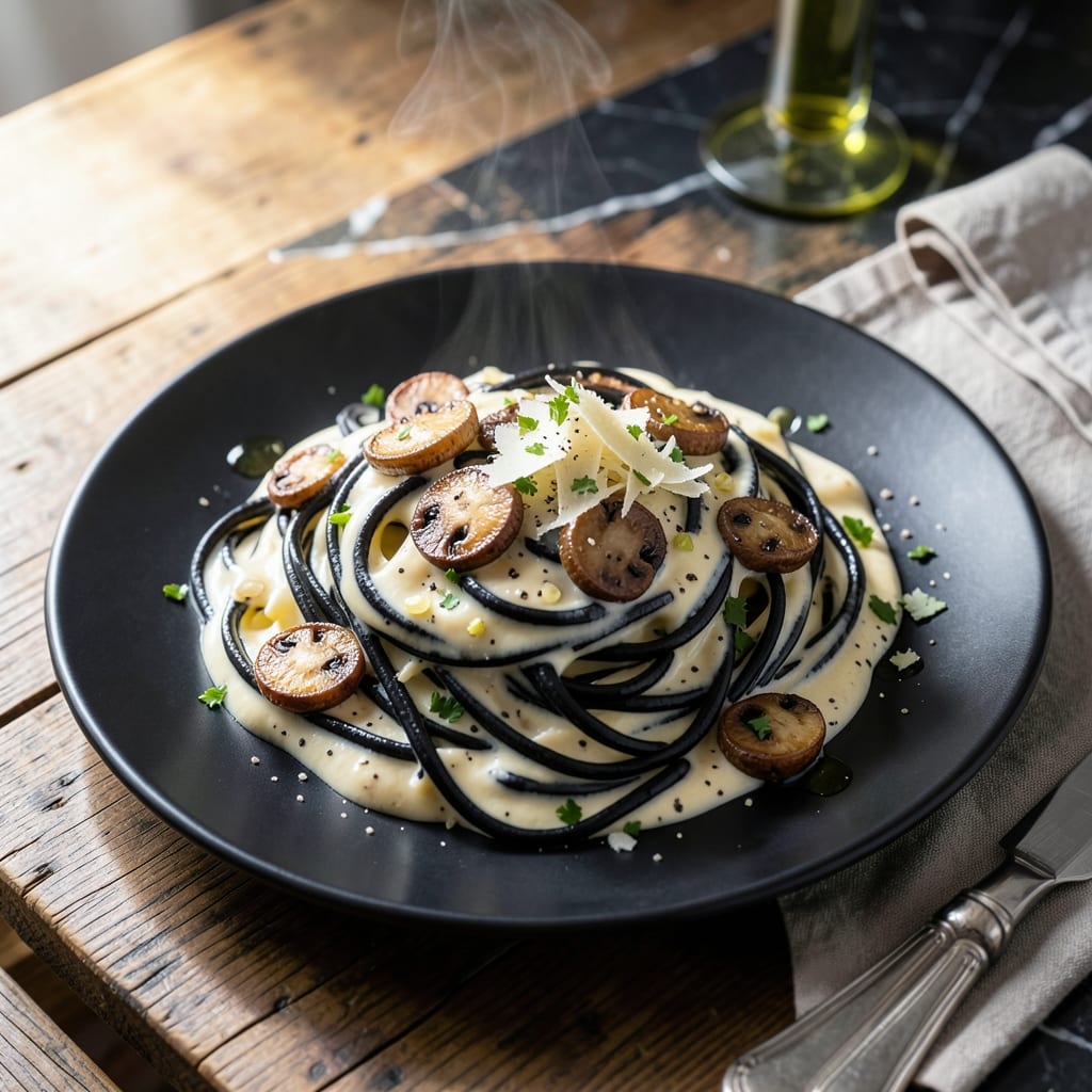 Squid Ink Pasta Recipe Without Seafood: Rich Umami Flavor in Every Twirl