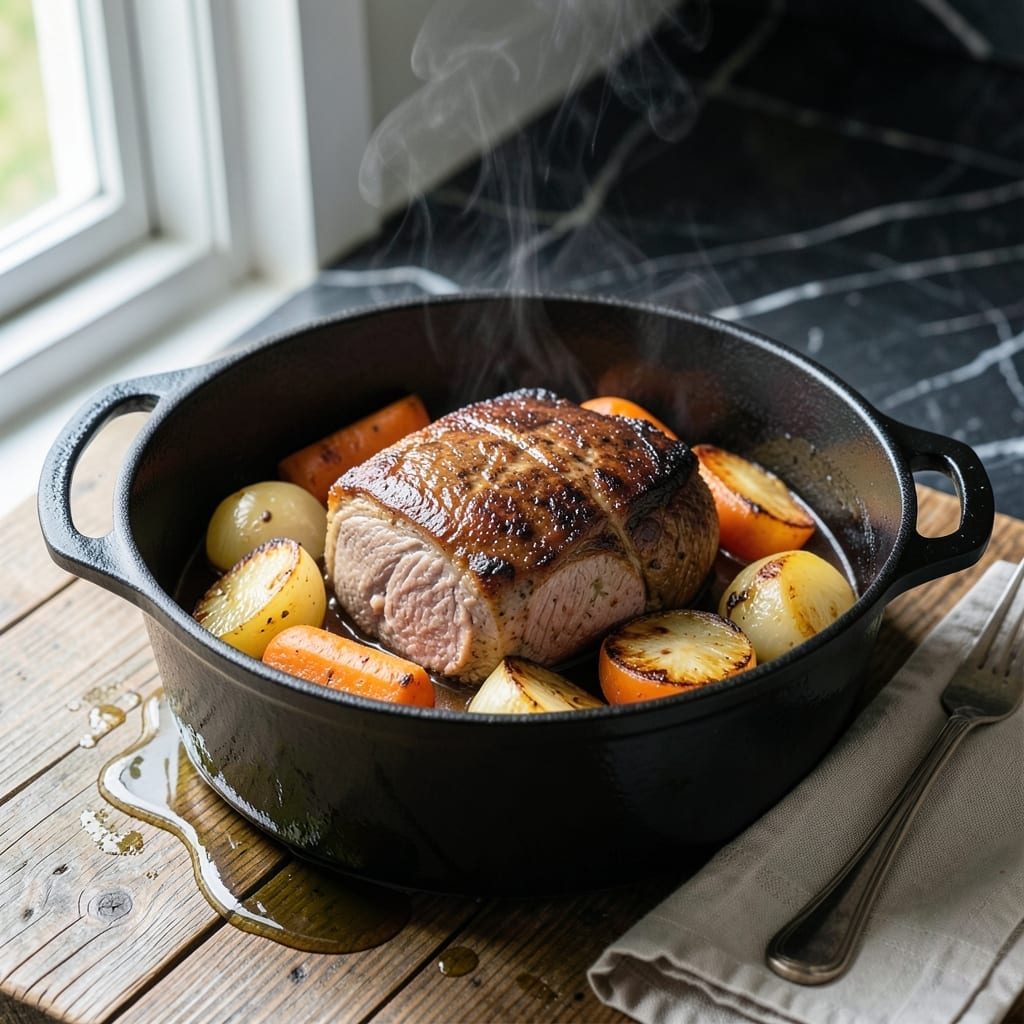 Le Creuset Pot Roast Recipe: Dutch Oven Braised Beef With Root Vegetables Le Creuset Pot Roast Recipe: Dutch Oven Braised Beef With Root Vegetables