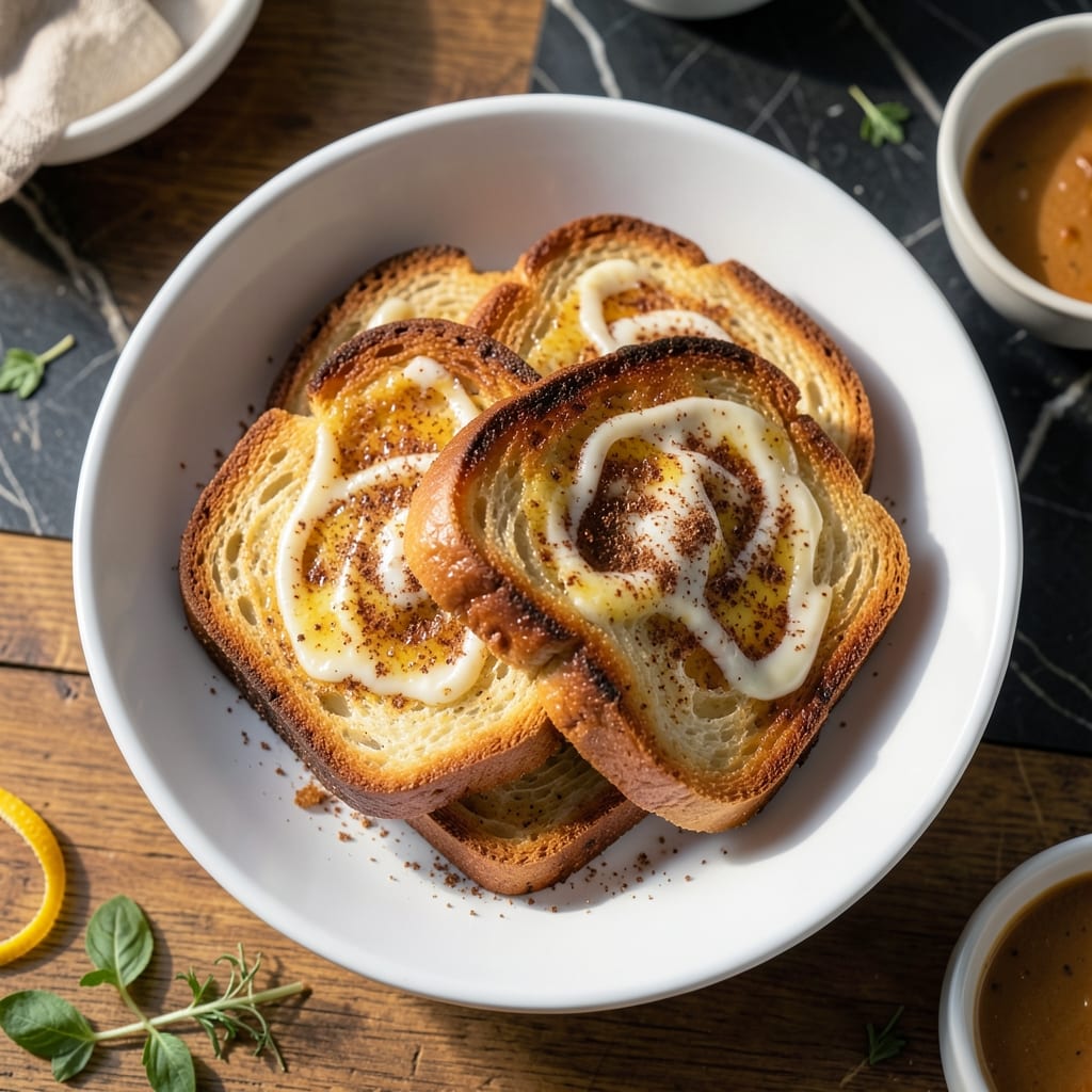 French Toast Recipe Without Milk: Fluffy Custard With Simple Syrup