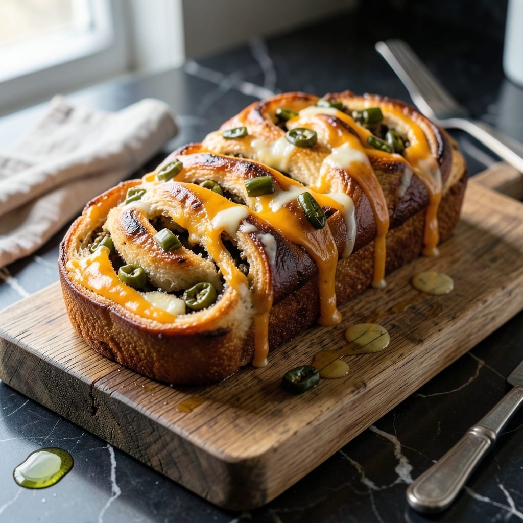 Green Chile Cheese Bread Recipe: Spicy Southwest Pull-Apart Loaf