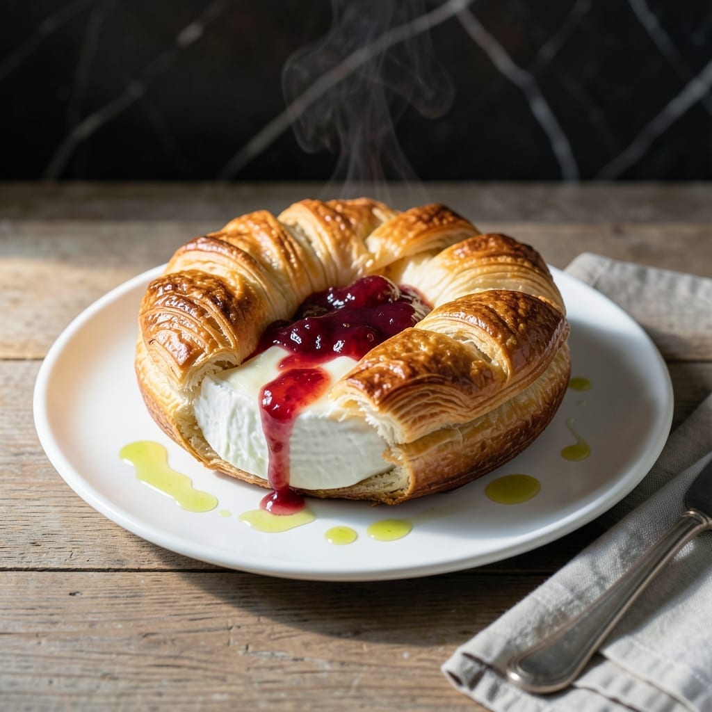 Baked Brie Recipe With Jam: Gooey Center With Fruity Sweetness Baked Brie Recipe With Jam: Gooey Center With Fruity Sweetness