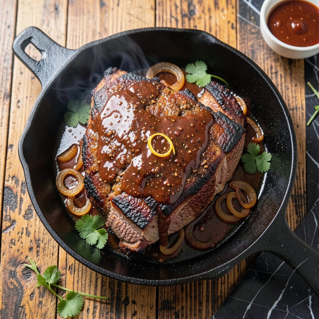 BBQ Brisket Recipe Oven: Fall-Off-The-Bone Tender Without A Smoker BBQ Brisket Recipe Oven: Fall-Off-The-Bone Tender Without A Smoker
