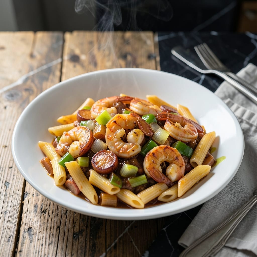 Emeril's Jambalaya Pasta Recipe: Cajun-Spiced One-Pot Wonder Emeril's Jambalaya Pasta Recipe: Cajun-Spiced One-Pot Wonder