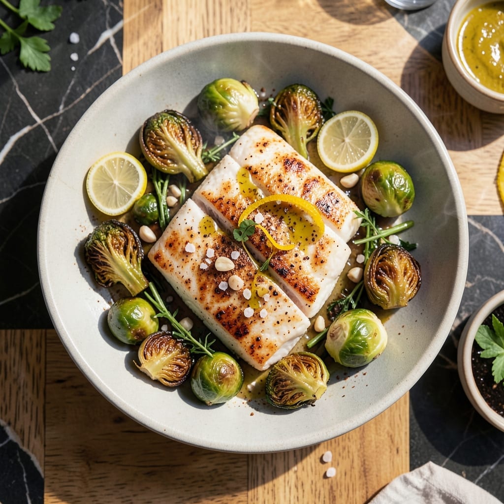 California Fish Grill Brussel Sprouts Recipe: Charred Edges With Lemon Zest California Fish Grill Brussel Sprouts Recipe: Charred Edges With Lemon Zest