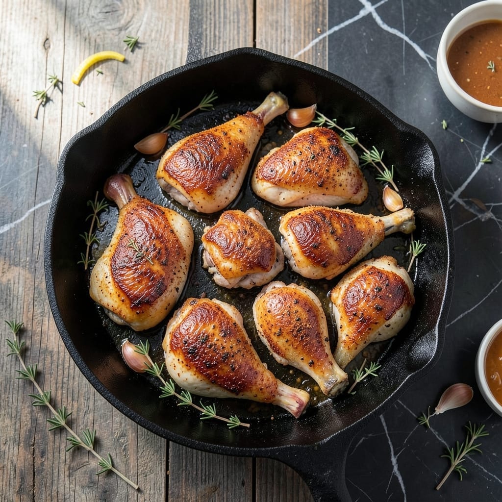 Chicken Thigh Recipe Cast Iron: Crispy Skin And Golden Crust