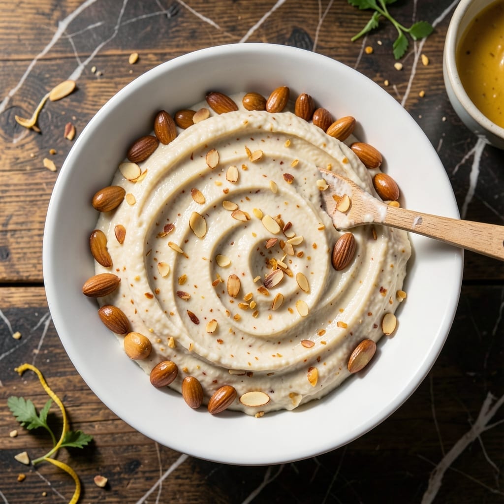 Olga's Swiss Almond Cheese Spread Recipe: Nutty Creamy Party Dip Olga's Swiss Almond Cheese Spread Recipe: Nutty Creamy Party Dip