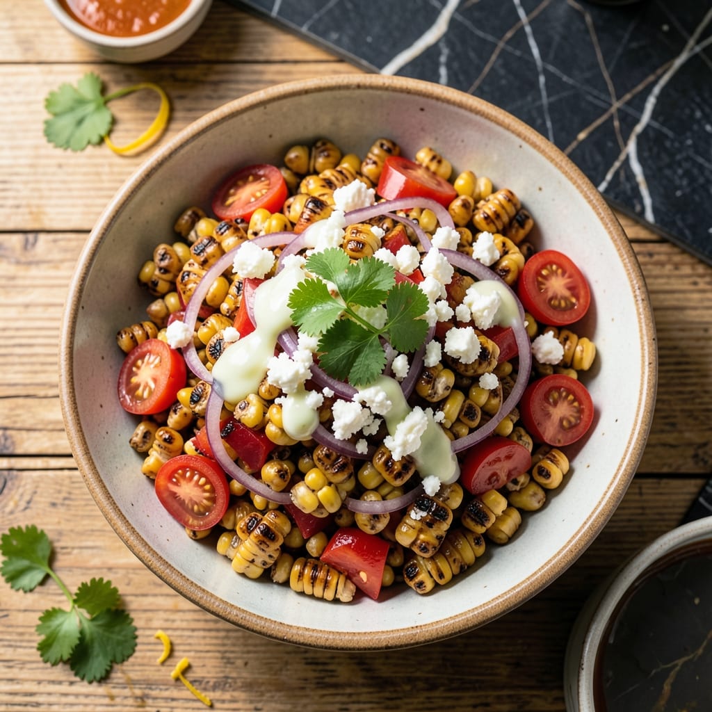 BBQ Corn Salad Recipe Mexican: Smoky Street-Style Fiesta in a Bowl
