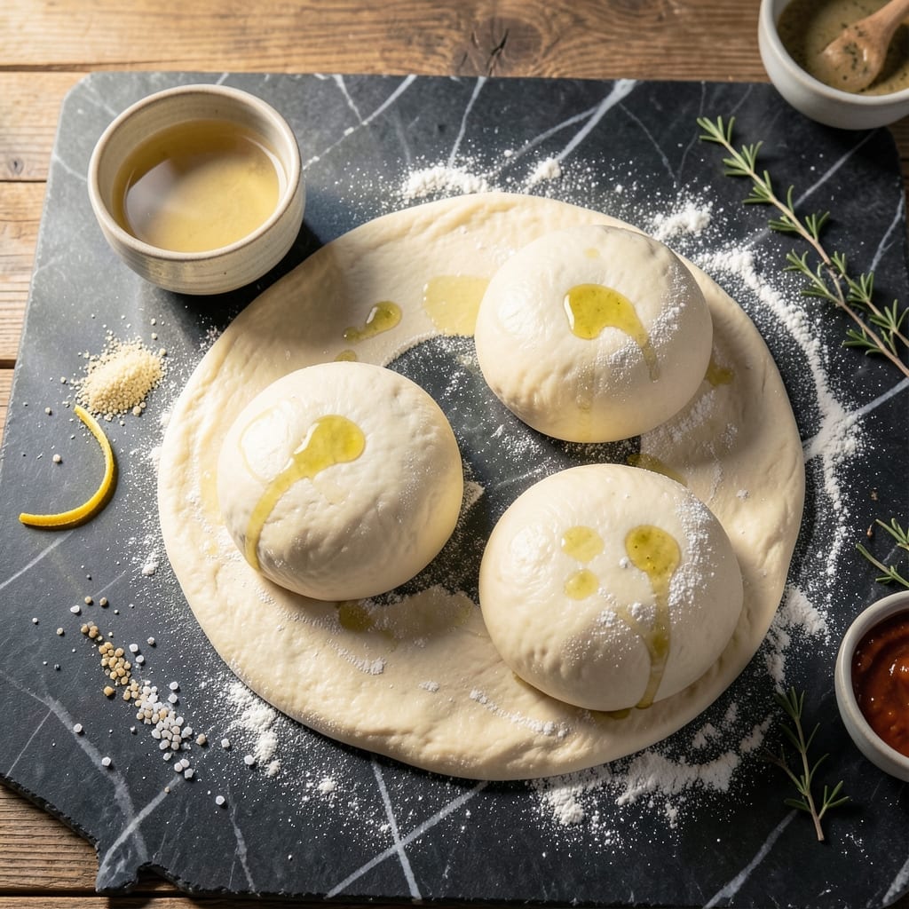 Pizza Dough Recipe For Two Pizzas: No-Knead Chewy Crust in 90 Minutes