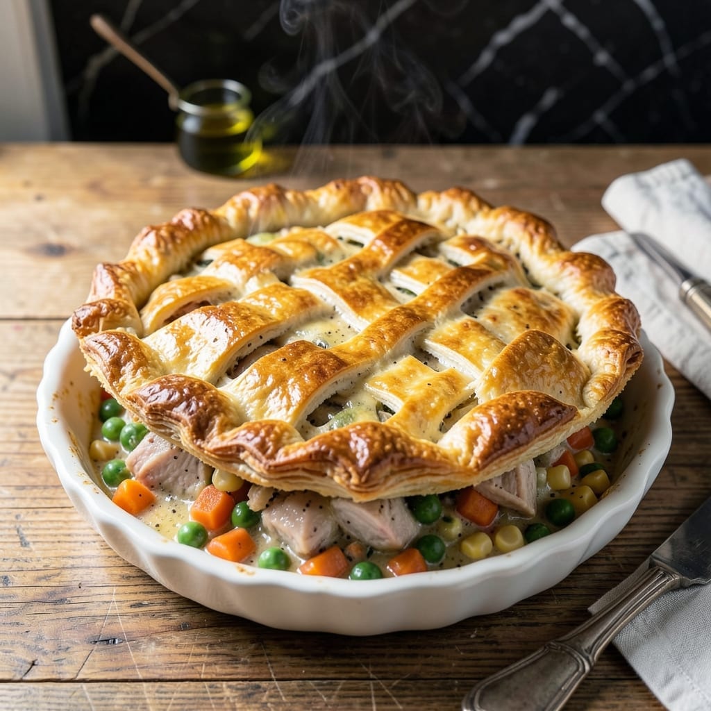 Pillsbury Recipe for Turkey Pot Pie: Golden Crust with Savory Filling