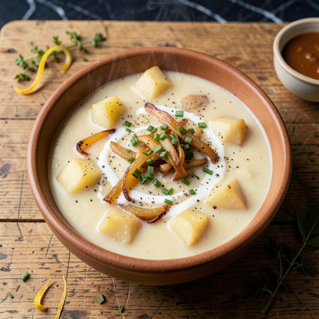 Potato and Onion Soup Recipe UK: Rustic British Comfort in a Bowl Potato and Onion Soup Recipe UK: Rustic British Comfort in a Bowl
