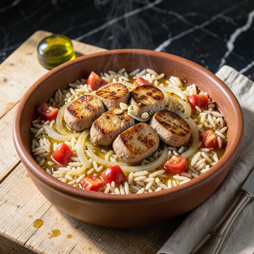 Portuguese Rice Recipe Linguica: Smoky Sausage and Tomato Infusion Portuguese Rice Recipe Linguica: Smoky Sausage and Tomato Infusion