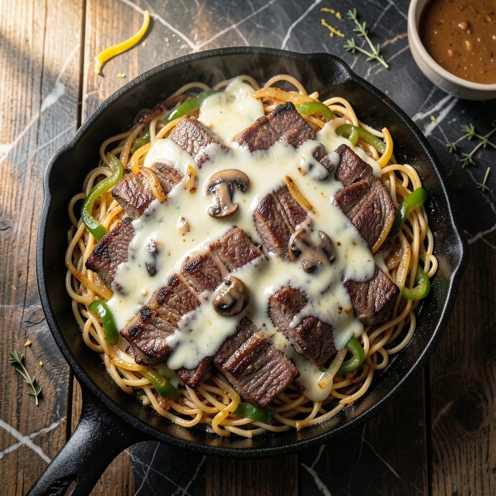 Philly Cheesesteak Casserole Recipe With Steak: Cheesy One-Pan Wonder Philly Cheesesteak Casserole Recipe With Steak: Cheesy One-Pan Wonder