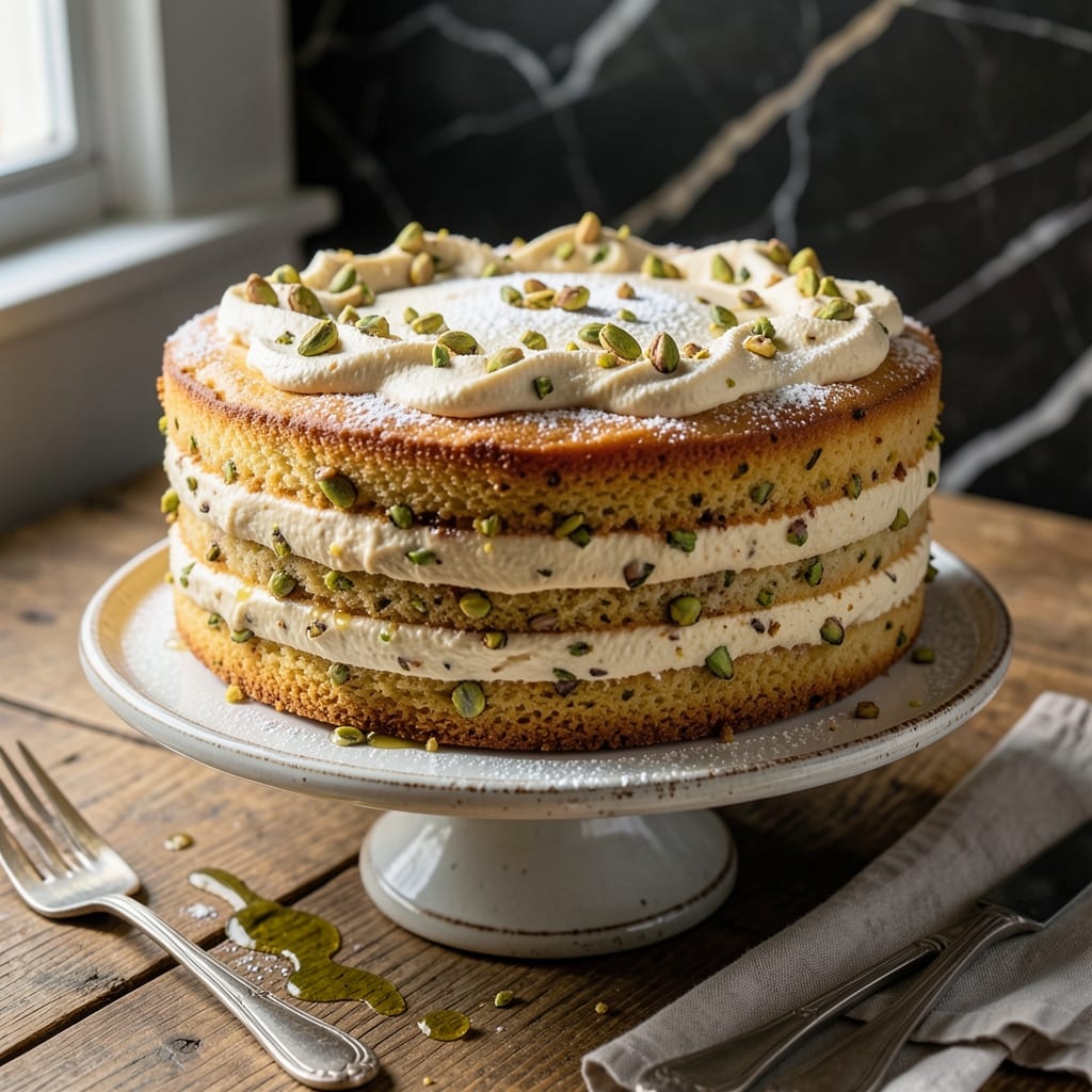 Pistachio Nut Cake Recipe From Scratch: Dense Nutty Indulgence With Vanilla Swirls Pistachio Nut Cake Recipe From Scratch: Dense Nutty Indulgence With Vanilla Swirls