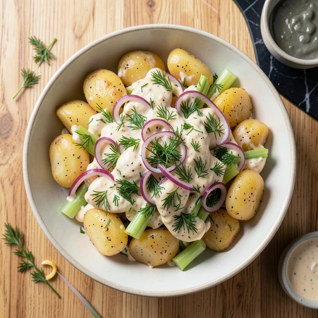Potato Salad Recipe No Egg No Mustard: Creamy Dill and Herb Delight Potato Salad Recipe No Egg No Mustard: Creamy Dill and Herb Delight