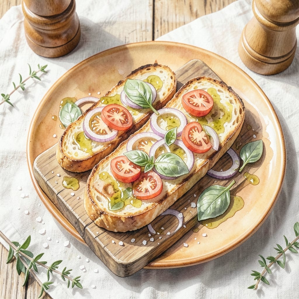 Bruschetta Recipe Red Onion: Rustic Toast With Fresh Tomato Zing