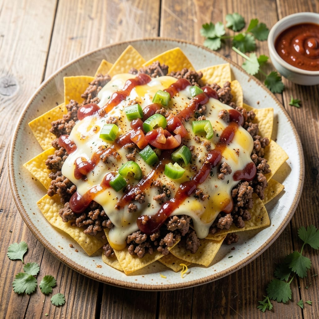 Nachos Recipe Ground Beef: Loaded With Cheesy Spiced Layers