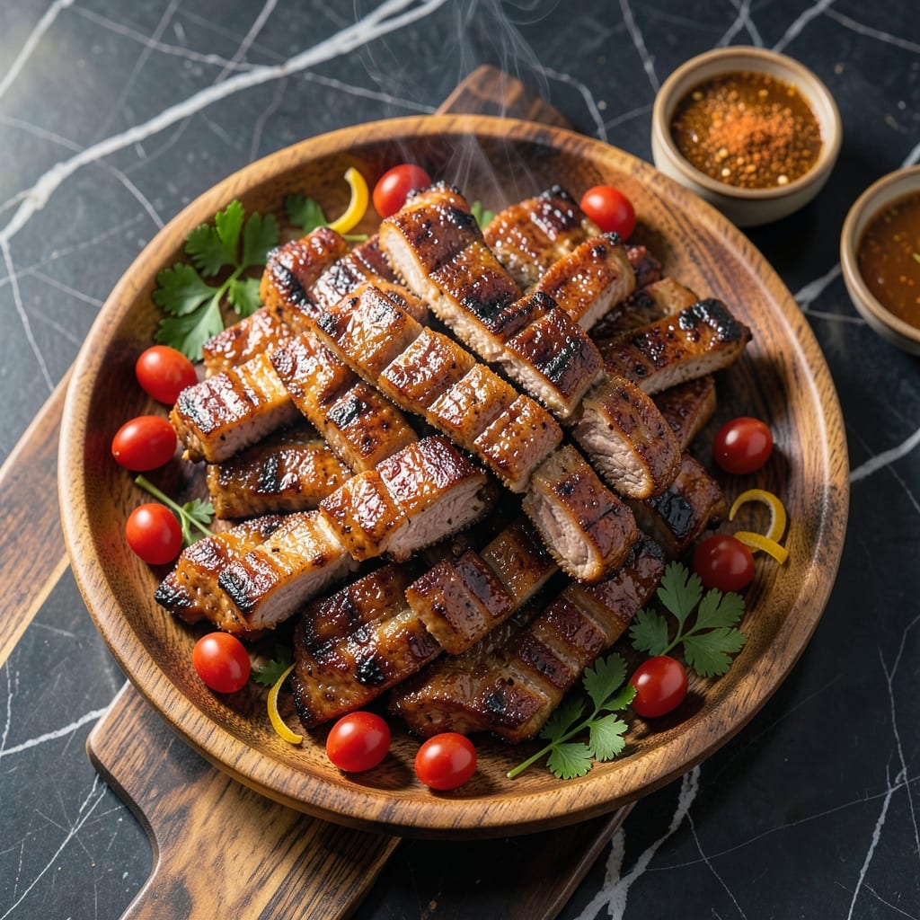 Pork Rib Tips Recipe Grill: Charred Ends With Sticky Glaze