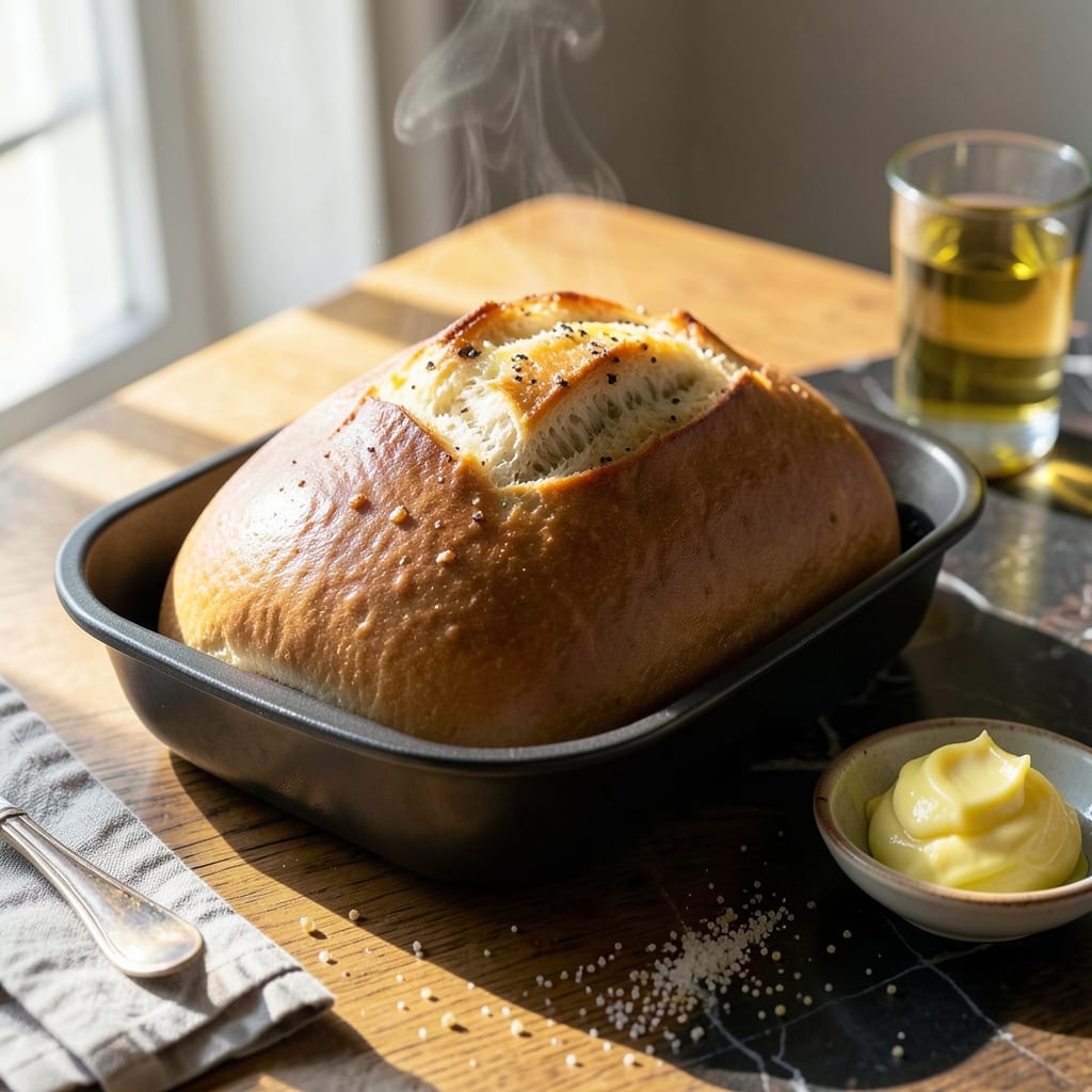 Plain White Bread Recipe for Breadmaker: Hands-Free Artisan Loaf Plain White Bread Recipe for Breadmaker: Hands-Free Artisan Loaf