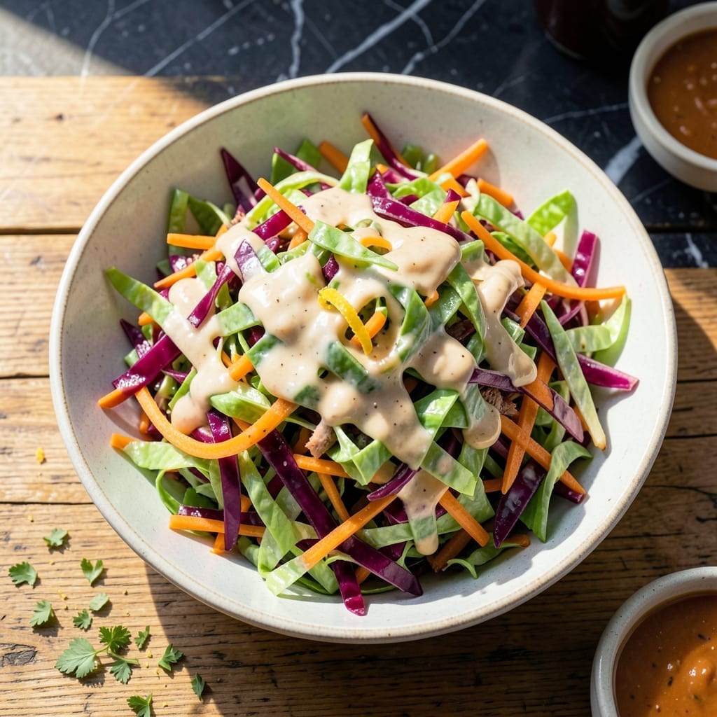 Slaw Recipe For Pulled Pork: Crunchy Tangy Topping for BBQ Slaw Recipe For Pulled Pork: Crunchy Tangy Topping for BBQ