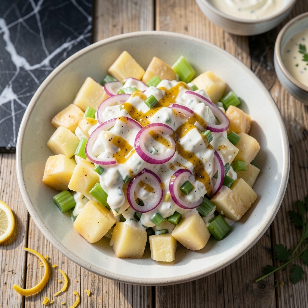 Potato Salad Recipe With Sour Cream And Mayo: Tangy Creamy Picnic Classic Potato Salad Recipe With Sour Cream And Mayo: Tangy Creamy Picnic Classic
