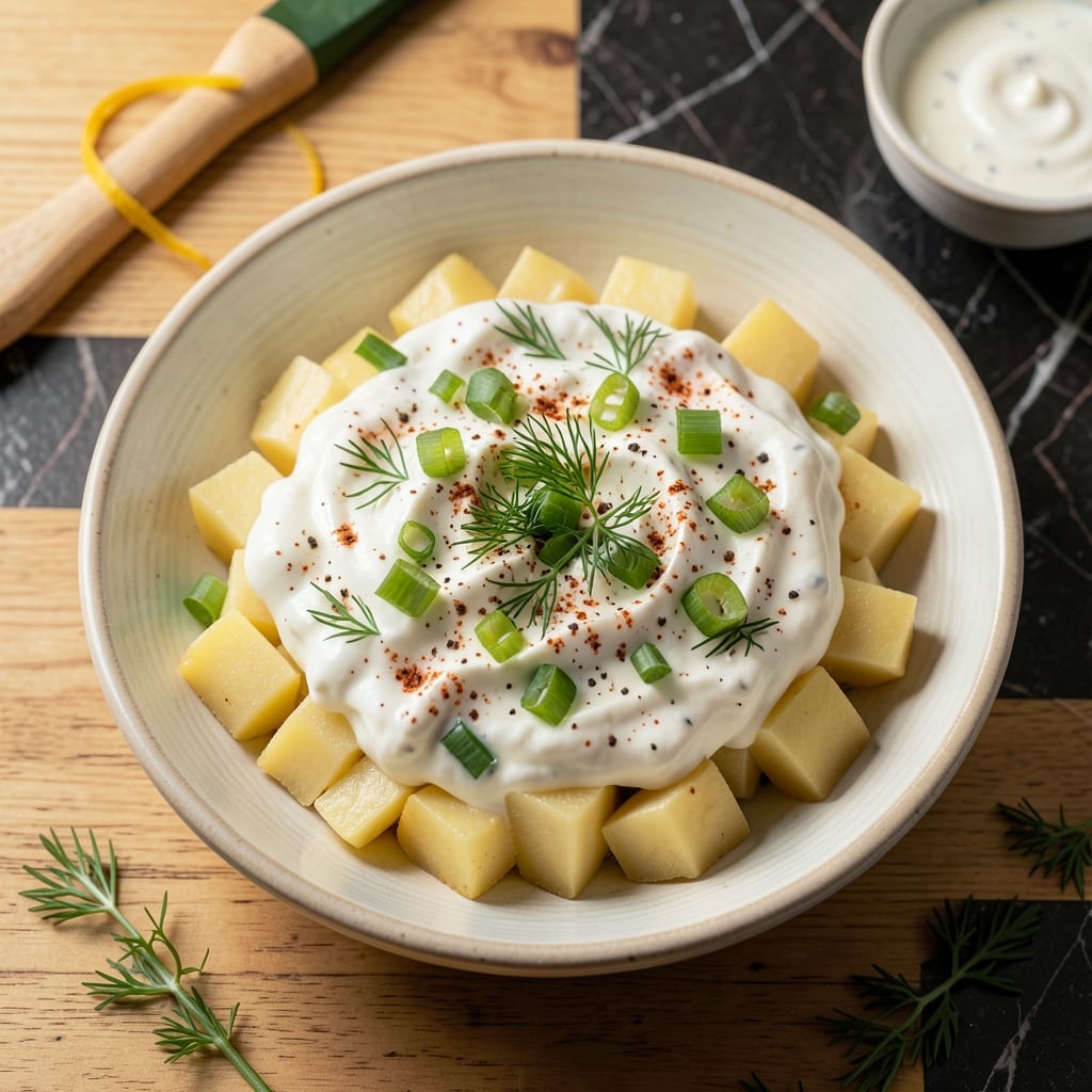 Potato Salad Recipe Using Sour Cream: Creamy Tang with Fresh Dill Potato Salad Recipe Using Sour Cream: Creamy Tang with Fresh Dill