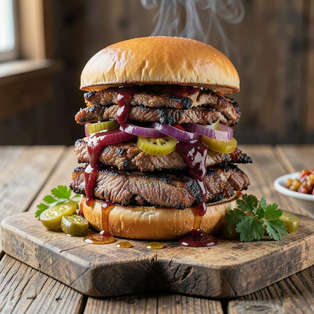 BBQ Brisket Sandwich Recipe Texas: Lone Star-Style Smoked Meat Piled High BBQ Brisket Sandwich Recipe Texas: Lone Star-Style Smoked Meat Piled High