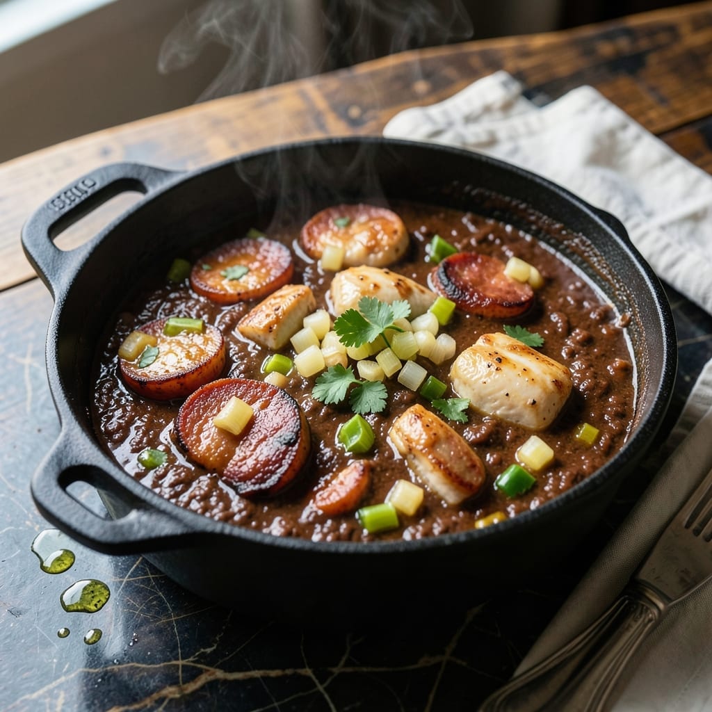New Orleans School of Cooking Gumbo Recipe: Rich Roux and Andouille Sausage Tradition