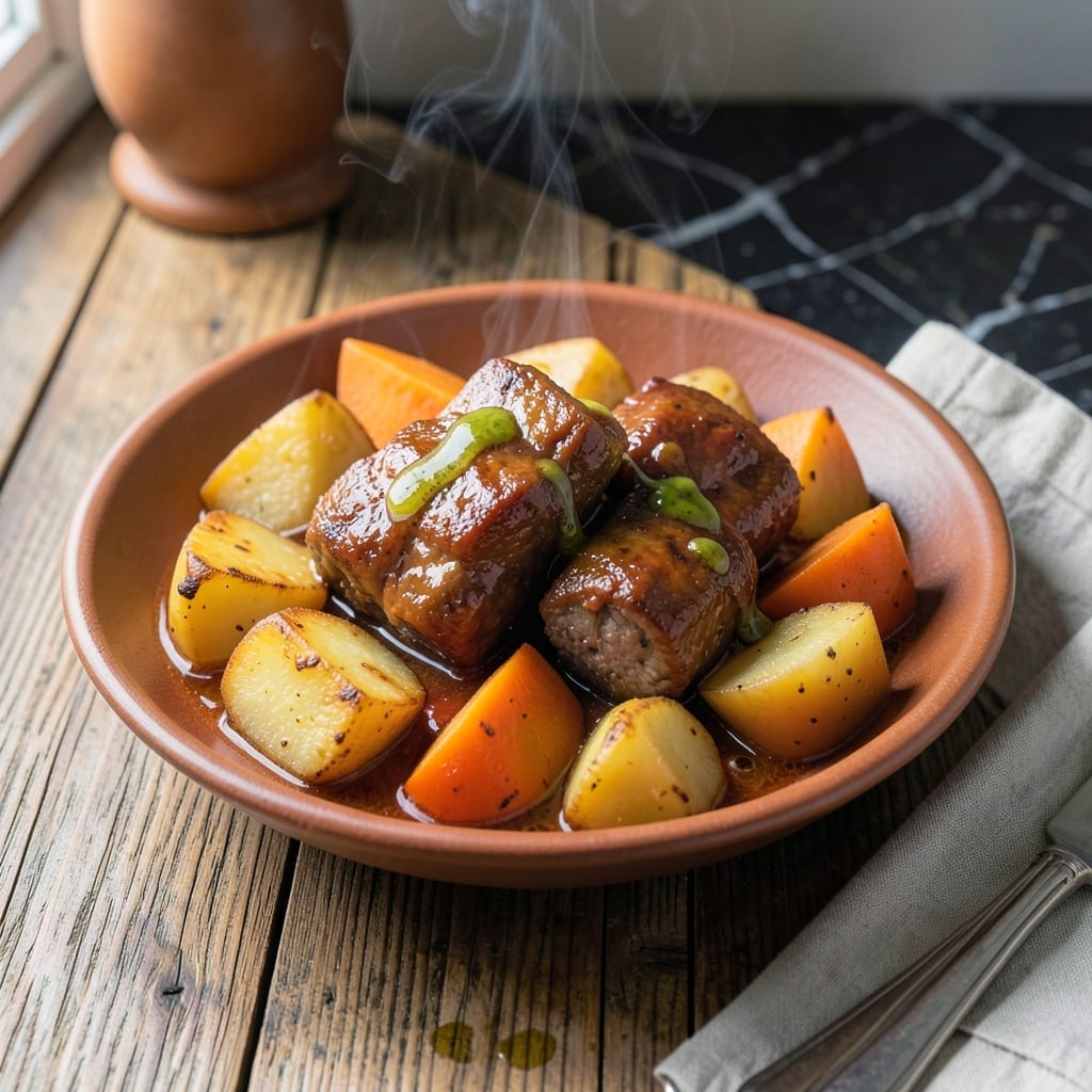 Pork Mechado Recipe Philippines: Tender Cubes in Tangy Tomato Sauce Pork Mechado Recipe Philippines: Tender Cubes in Tangy Tomato Sauce