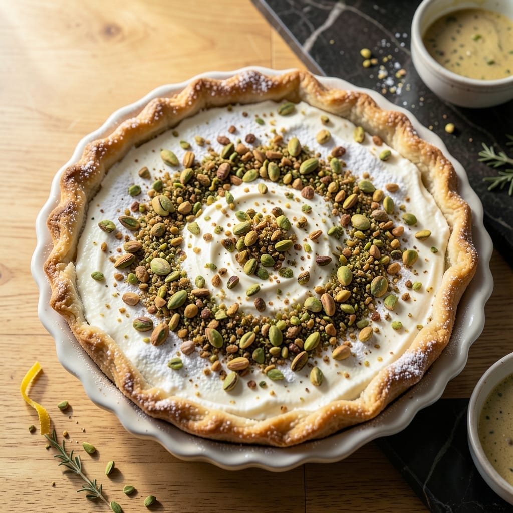 Pistachio Pie Recipe with Cream Cheese: Nutty Crust with Silky Filling Pistachio Pie Recipe with Cream Cheese: Nutty Crust with Silky Filling