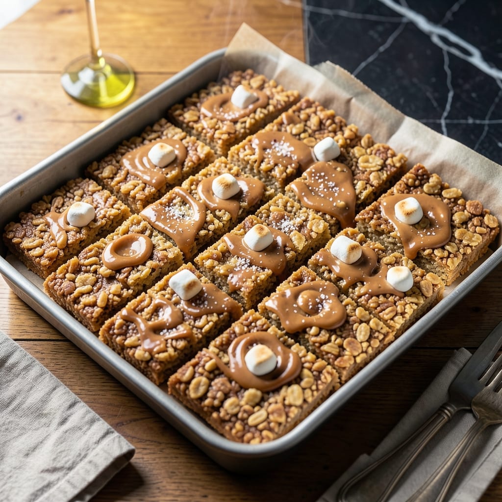 Peanut Butter Rice Crispy Treats Recipe Marshmallow: Chewy No-Bake Nostalgia