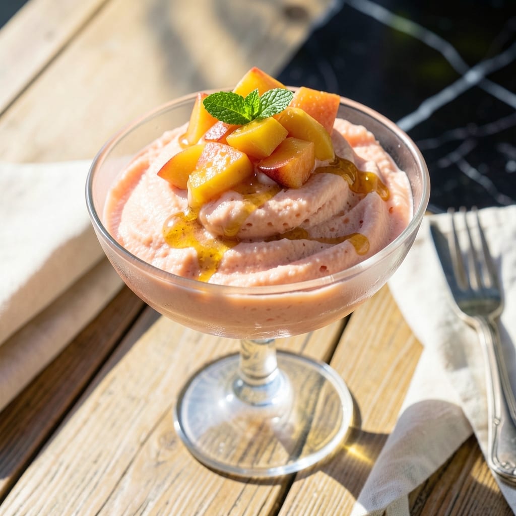 Peach Sherbet Recipe Ice Cream Maker: Churned Creamy Summer Bliss Peach Sherbet Recipe Ice Cream Maker: Churned Creamy Summer Bliss