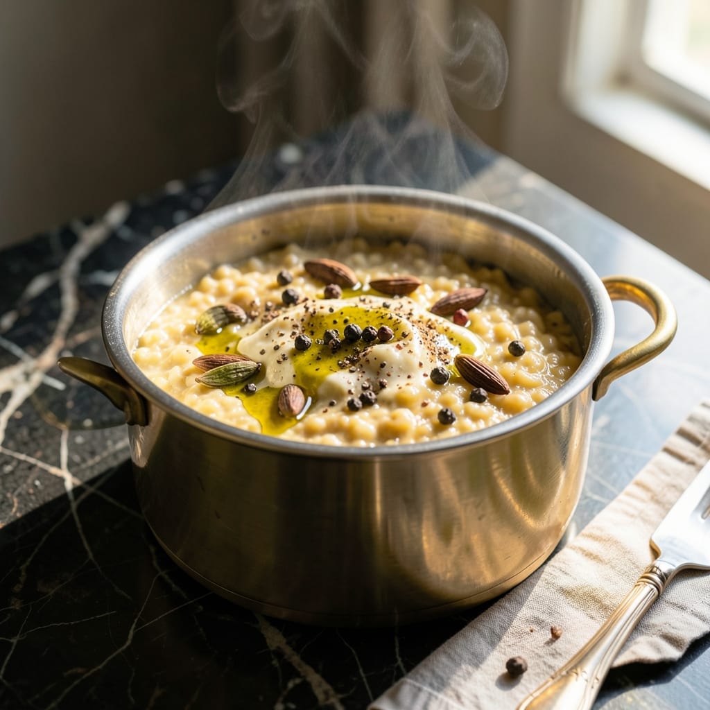 Pongal Recipe in Cooker: Pressure-Perfect South Indian Comfort Pongal Recipe in Cooker: Pressure-Perfect South Indian Comfort