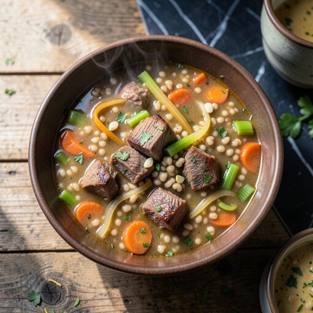 Beef Barley Soup Recipe Slow Cooker: Hands-Off Rustic Heartiness Beef Barley Soup Recipe Slow Cooker: Hands-Off Rustic Heartiness