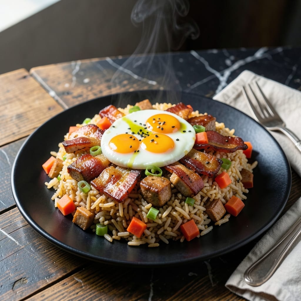 Pork Fried Rice Recipe With Bacon: Smoky Savory Bites in One Pan Pork Fried Rice Recipe With Bacon: Smoky Savory Bites in One Pan