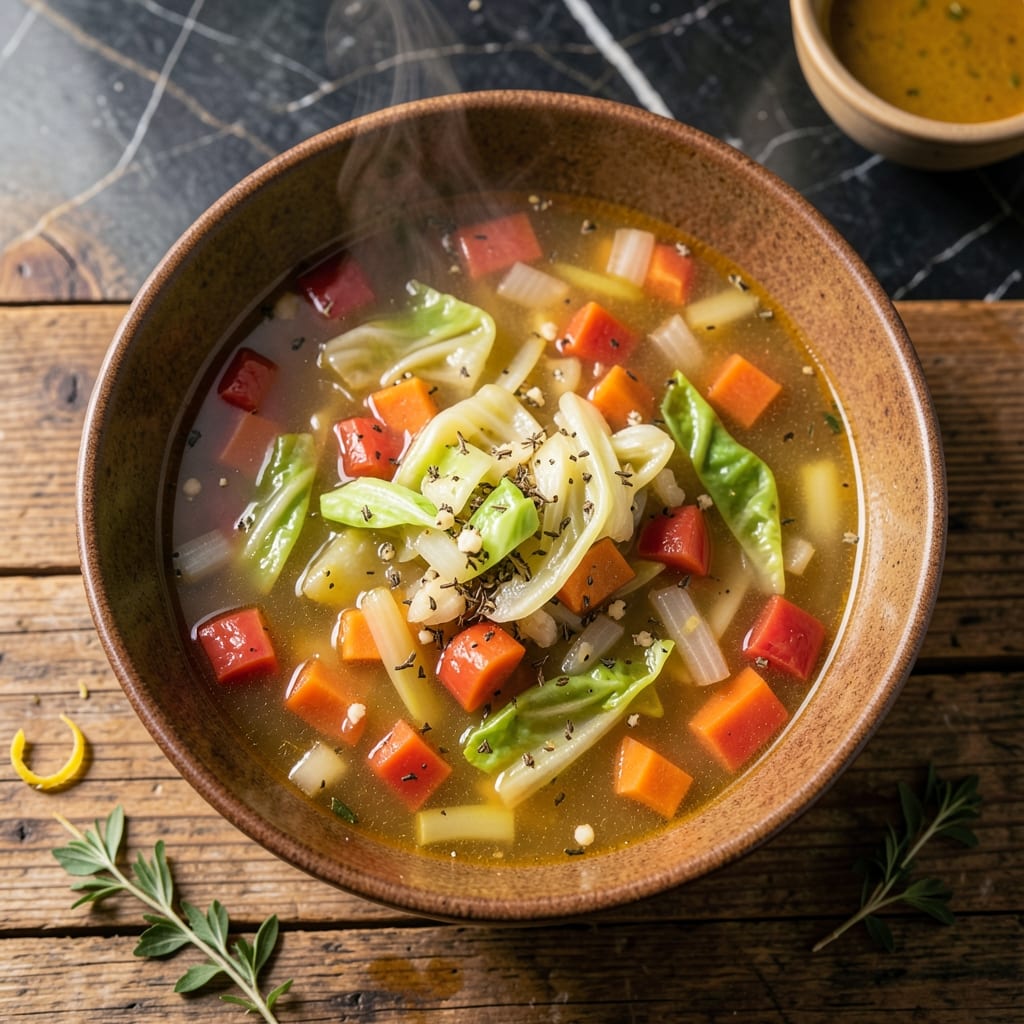 Vegetable Soup Recipe With Cabbage: Rustic Bowl of Garden Freshness