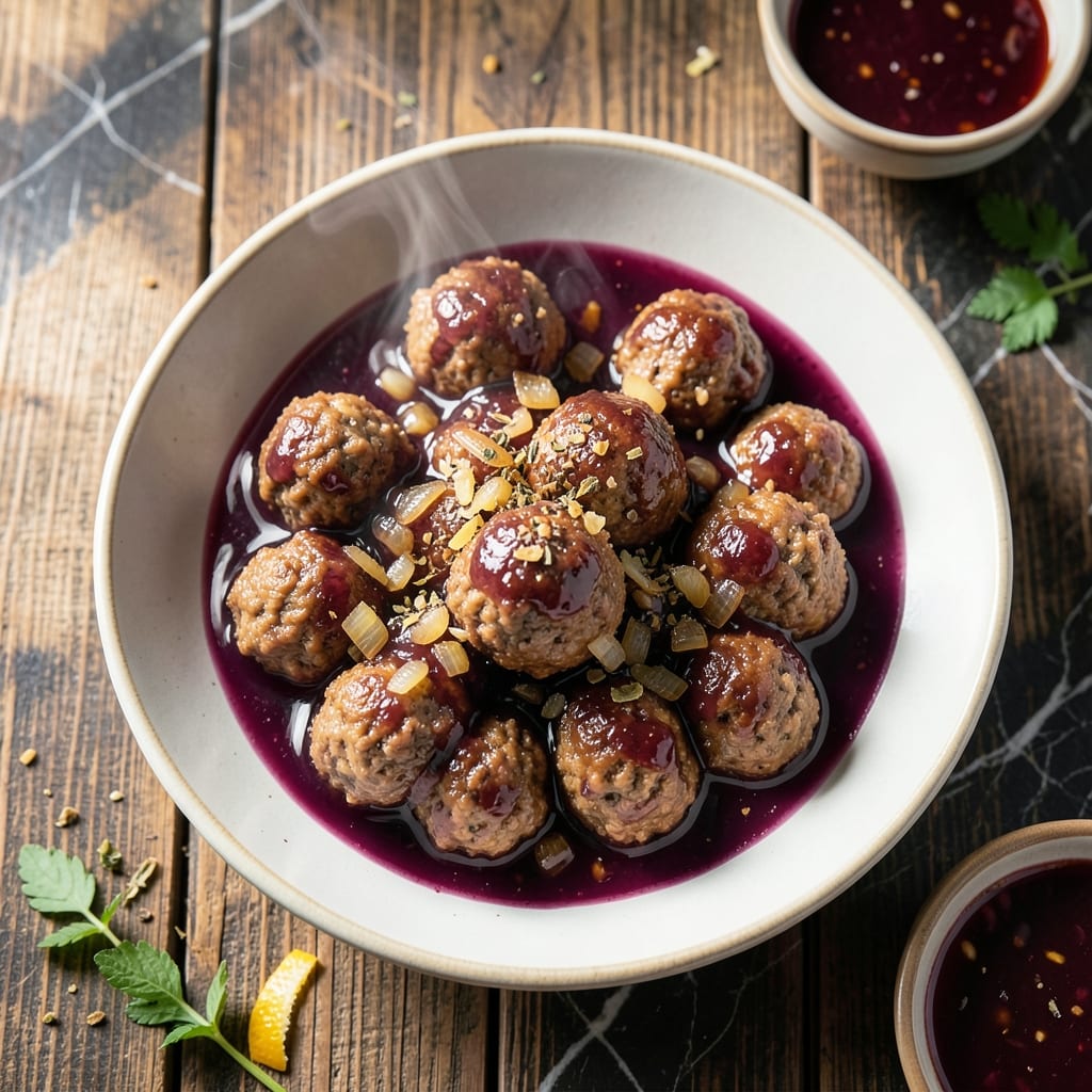 Recipe for Meatballs in Grape Jelly: Sweet and Savory Party Favorite