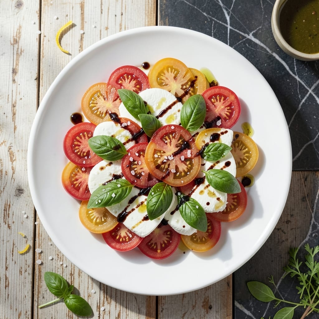Jamie Oliver's Caprese Salad Recipe: Fresh Basil and Creamy Mozzarella Simplicity