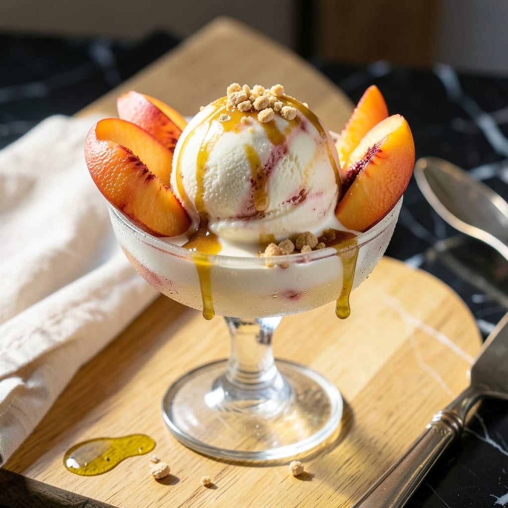 Peach Ice Cream Recipe for Electric Ice Cream Maker: Ultra Creamy Summer Indulgence Peach Ice Cream Recipe for Electric Ice Cream Maker: Ultra Creamy Summer Indulgence